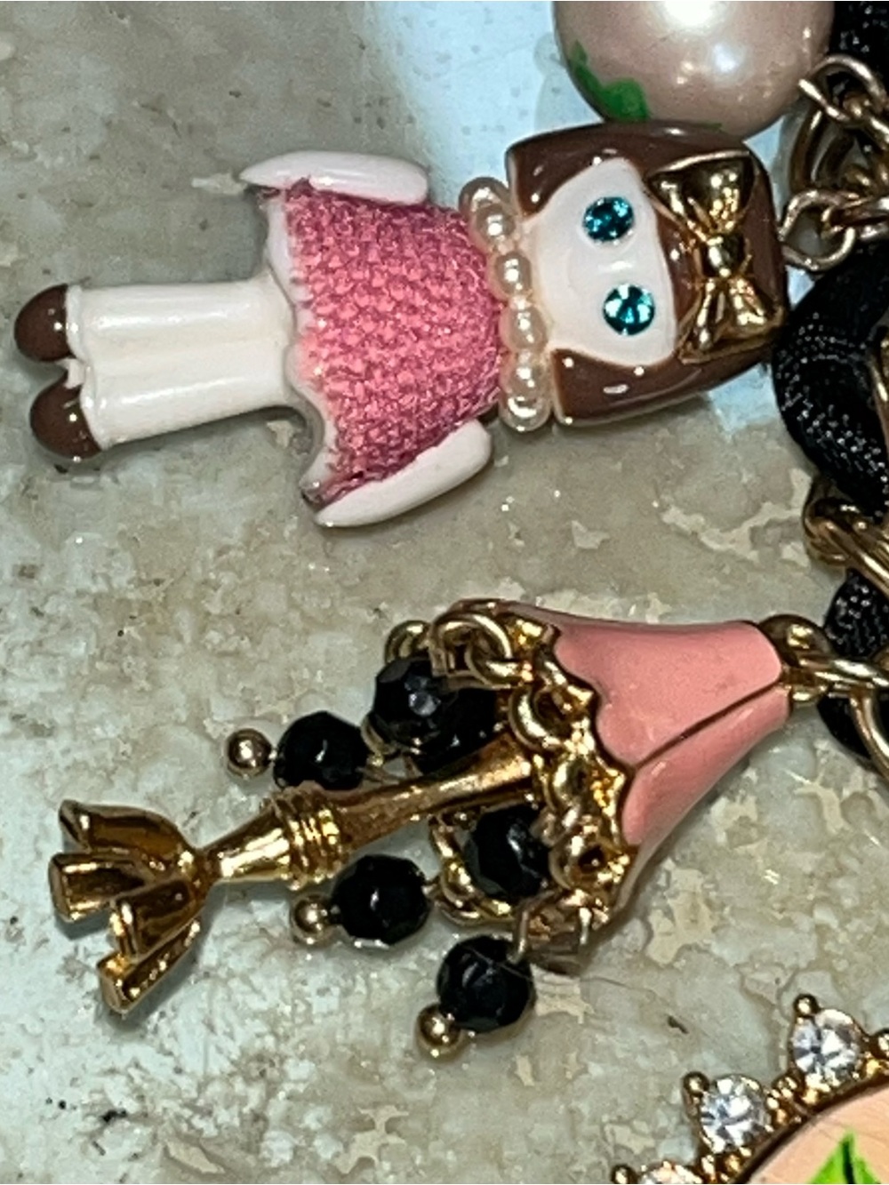 Vintage Betsey Johnson BETSEYVILLE Premier Dollhouse Multi-Strand Bracelet - Picture 4 of 16
